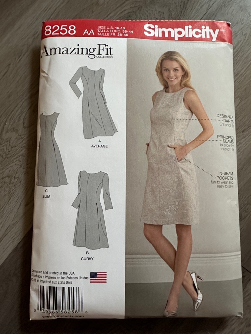 Simplicity Sleeveless Midi Sheath Dress Pattern
